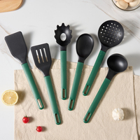 Sets d'ustensiles réutilisables en plastique RPET + PP d'accessoires de cuisine écologiques pour la cuisine