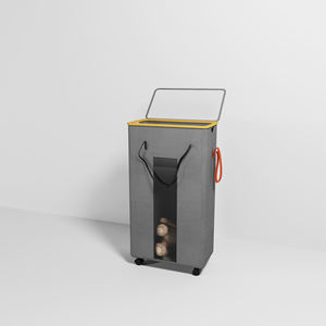 Panier à <span class=keywords><strong>linge</strong></span> en bambou sur mesure panier couvercle transparent poignée de <span class=keywords><strong>corde</strong></span> de roue de conception de traction à la maison pour enfants nourrissons plusieurs couches - Product Image 3