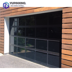 Mécanisme d'ouverture à bascule avec <span class=keywords><strong>joint</strong></span> en caoutchouc pour <span class=keywords><strong>porte</strong></span> <span class=keywords><strong>de</strong></span> <span class=keywords><strong>garage</strong></span> moderne en verre et aluminium, grille <span class=keywords><strong>de</strong></span> luxe Foshan - Product Image 3