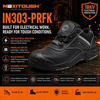Chaussures de sécurité diélectriques MaxiTough 18KV, bottes de travail industrielles en cuir Apollo avec embout en fibre de verre, résistantes à la chaleur