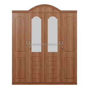 Nuova camera da letto mobili in metallo 4 porte <span class=keywords><strong>armadio</strong></span> <span class=keywords><strong>con</strong></span> <span class=keywords><strong>specchio</strong></span> porta scorrevole in rilievo - Product Image 1