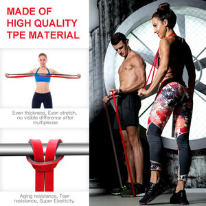 Bandes d'assistance pour tractions bicolores, 5 niveaux de résistance en TPE, pour l'entraînement, bandes d'exercice pour tractions pour hommes et femmes à la salle de sport - Product Image 5