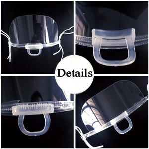 Máscara de plástico transparente antivaho portátil para <span class=keywords><strong>tatuaje</strong></span> PMU maquillaje Hotel cocina suministro accesorios máscara protectora de boca reutilizable - Product Image 2