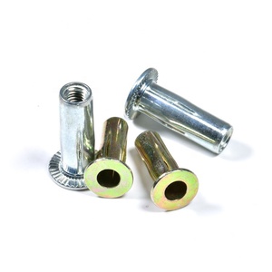 M6 M8 acier zingué grande tête plate CSK corps fendu Rivet écrou cric écrou - Product Image 1