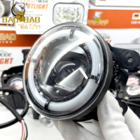 BB3148 Luz LED para Motocicleta de Amplio Voltaje, Lente Plana de 3.5 y 4 Pulgadas, Blanca, Amarilla, Intermitente, RGB, Ojo de Diablo, Foco Auxiliar para Motocicleta de Turismo