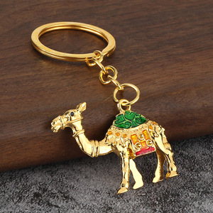 <span class=keywords><strong>Porte</strong></span>-clés Chameau Souvenir du Moyen-Orient en Métal Émaillé Coloré, Animal du Désert, pour Magasin de Cadeaux de Dubaï - Vente en Gros - Product Image 4