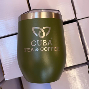 Custom logo 12oz Egg Shape Powder Coated 12 oz <b>Vacuum</b> Insulated Stainless Steel Wine Tumbler - Product Image 3
