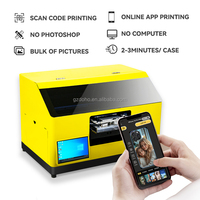 JoyMonki Printer UV Inkjet Flatbed A5 Pintar dengan Head Print Xp600 I3200 untuk Cetak Gambar 3D, Casing Ponsel Fleksibel DIY