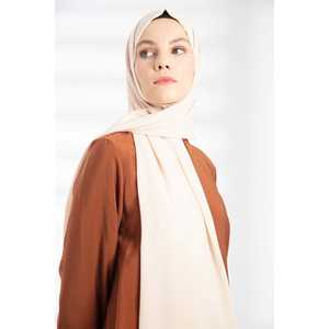 Chal de punto crepé beige - Product Image 5