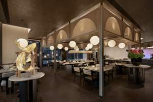 Meubles de restaurant, de salon et de bar extérieurs durables en bois massif de luxe avec un design moderne - Product Image 3