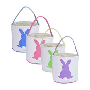 <b>Wholesale</b> Bunny Cute Design Plastic <b>Easter</b> Holiday Supplies <b>Egg</b> Basket Bag With Stuffed Animal - Product Image 2