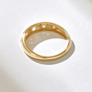 แหวนแต่งงานหรูหราสำหรับทั้งชายและหญิง ประดับเพชรแล็บโกรว์วิบวับ ตัวเรือนทองคำวินเทจ พร้อมใบรับรอง สำหรับงานหมั้นและวันครบรอบ - Product Image 2