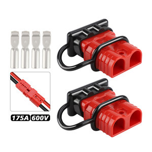 <b>Anderson</b> <b>Plug</b> Connector 175A 600V Red For Automotive Battery Wiring - Product Image 2