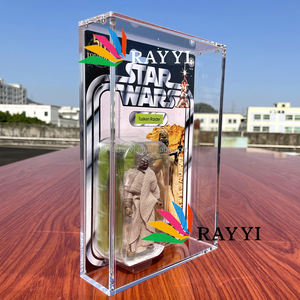 RAY YI <span class=keywords><strong>Star</strong></span> <span class=keywords><strong>Wars</strong></span> Figure espositore portatile custodia in acrilico per Action Figure all'ingrosso durevole plastica lucida scatola di visualizzazione - Product Image 3