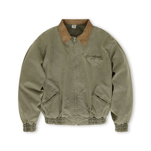 Haute Qualité Coton Vestes Style Hommes Long Trench Coat Toile Tissu Casual Tissé Long Vêtements Longueur Safari <span class=keywords><strong>Veste</strong></span> en Kaki - Product Image 1