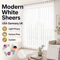 Rideaux Transparents Blancs Modernes Filtrant la Lumière pour l'Intimité – Fournisseur en Gros pour les Marchés des États-Unis, d'Allemagne et du Royaume-Uni – Prix d'Usine Personnalisable