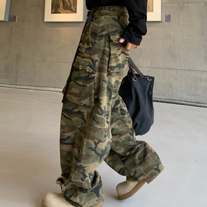 MC BUILD Produttore di <span class=keywords><strong>Jeans</strong></span> Personalizzati Design con Grandi Tasche Camouflage <span class=keywords><strong>Jeans</strong></span> Cargo Baggy in Denim Grezzo di Alta Qualità - Product Image 3