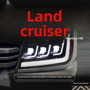 Cụm đèn pha LED độ cho Toyota Land Cruiser LC100 98-07, tích hợp đèn chạy ban ngày 4700, đèn xi nhan chảy nước 6000k - Product Image 5