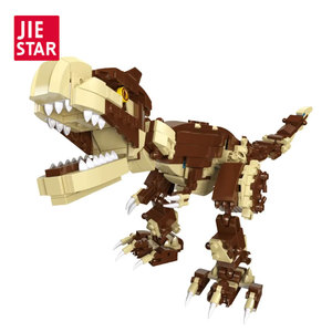 Jiestar Đồ chơi bán buôn 2023 New Big Set nhựa 12 trong 1 478 cái Khủng Long Thế Giới T-REX khủng long mô hình tự làm giáo dục Khối xây dựng bộ - Product Image 1