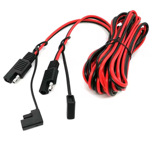 12V 12AWG SAE 2-pins connector met beschermkap verlengkabel SAE batterijplug verlengkabelboom voor auto's - Product Image 1