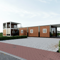TOPPRE Nouveau Design Cadre de conteneur 3D 20 pieds Casas 40 pieds Bureau Bâtiment Démontable Mini Maison Conteneur Économique Conteneur 3 Chambres