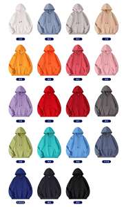 도매 380gsm 유니섹스 100% 코튼 후드티 풀오버 고품질 남성용 블랭크 오버사이즈 플리스 후드티 - Product Image 2