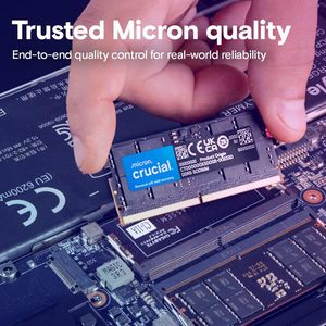 Kit de RAM Crucial 32 Go DDR5 5600 MHz pour ordinateur portable SODIMM - Product Image 6