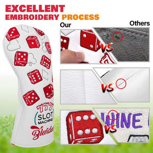 Copritesta per Mazza da Golf in Pelle PU con Consegna Rapida, Copertura per Driver e Legno 3, Logo Personalizzato Ricamato - Product Image 4