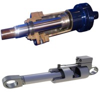 Vérin hydraulique agricole télescopique multi-étages à longue course, à levage stable, avec double mors pour remorque agricole basculante