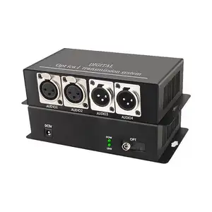 Up to 16 Way Unidirectional Balanced Audio Broadcast-grade XLR Audio Optical Fiber Terminal Box for Audio