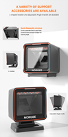 Lecteur de codes-barres 2D de bureau Genesis 7680g Omni, interface USB, multidirectionnel, OEM Syble