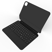 Teclado Inalámbrico Recargable OEM para iPad Pro M5/M4 (11 Pulgadas 2025/2024), Funda Delgada de Cuero PU con Soporte