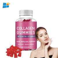 OEM/ODM Premium Collageen Stervormige Gummies Vitamine C Collageen Gummies Hartvormige Glutathion Biotine Collageen Gummy Ringetjes