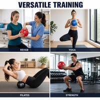 Ballon lesté souple en PVC Deep Fitness, rempli de sable, multicolores, écologique et léger, pour Pilates, Yoga et Thérapie Physique