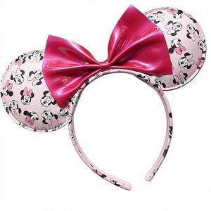 Échantillon de vente au détail H.E.R. Accessoires Licenciés Oreilles Minnie - Bandeau Rose Coloré avec Nœud pour Enfants - Coiffure d'Anniversaire - Product Image 1