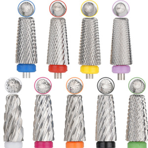 Fraise conique en carbure 3/32'' à coupe croisée 5 en 1 pour ongles, fraise en carbure 7,0 mm, accessoires de manucure et pédicure - Product Image 2