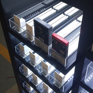 Expositor de metal para tienda de tabaco, soporte de exhibición personalizado para tienda de humo, con sistema de empuje, estante de exhibición de cigarrillos a la venta - Product Image 4