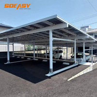 Structure de carport solaire Soeasy, imperméable, avec panneaux solaires BIPV, pour système de montage solaire commercial