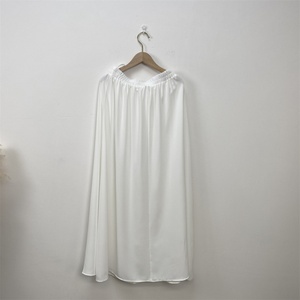 2194# Solid Color Modest Wear Simple Loose <b>Skirt</b> With <b>Elasticated</b> Waist for Muslim Women - Product Image 4