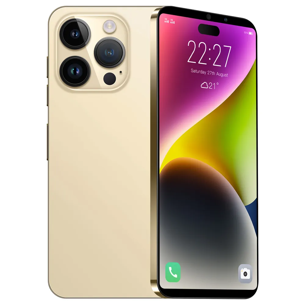 Hot new i14 Pro Max 6.7inch 16GB + 512GB original smartphone Android 5G LET camera HD screen face ID Global version mobile phone