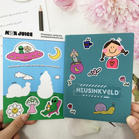 Conceptions personnalisées imprimées A4 A5 A6 taille vinyle adhésif imperméable mat bisou feuilles d'autocollants pour enfants pour les entreprises
