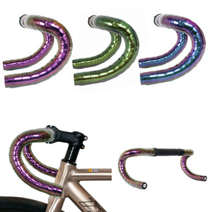 <span class=keywords><strong>Cinta</strong></span> de <span class=keywords><strong>manillar</strong></span> de bicicleta <span class=keywords><strong>fixie</strong></span> antideslizante reflectante de cuero de color degradado camaleón (en stock) - Product Image 1