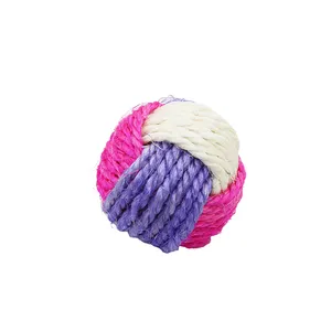 Kingtale Pet Supplier Cat Toy Sisal Ball Scratching Chew Toys Pets Interactive Toy Bite and Wear Resistant