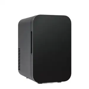 Mini geladeira portátil ce gs etl 6l para desktop, geladeira para skincare e maquiagem com preto