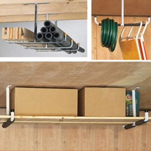 Support de <span class=keywords><strong>plafond</strong></span> robuste, étagères sécurisées, rangement <span class=keywords><strong>en</strong></span> hauteur pour garage, support pour vélo, support pour kayak, skateboard, <span class=keywords><strong>crochet</strong></span> <span class=keywords><strong>en</strong></span> métal <span class=keywords><strong>en</strong></span> forme de <span class=keywords><strong>T</strong></span> - Product Image 6