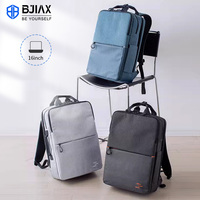 Sac à dos unisexe imperméable grande capacité, léger, avec compartiment ordinateur indépendant, grande ouverture, pour ordinateur portable 16 pouces, style japonais