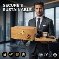 Coffret Humidor Landy en Bambou Écologique avec Serrure à Combinaison et Plateau à Rouler – Vente en Gros, Fournisseur d'Usine, Fournisseur en Vrac
