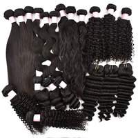 Campione gratuito 10A 40 pollici vietnamita capelli grezzi, capelli umani peruviani, doppio capelli umani disegnati