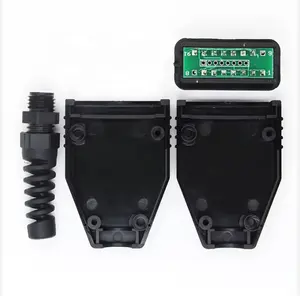 Prise OBD avec coque isolante Dispositif de diagnostic à 16 broches Prise ignifuge et ignifuge Les broches en plastique peuvent être soudées