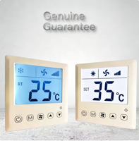 Termostato Inteligente y Flexible para Aire Acondicionado Central, Controlador de HVAC, Termostato Digital LCD de Pared, Unidad de Ventilador, Calefacción por Suelo Radiante